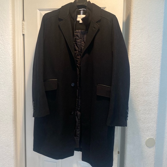 Cole HAAN SIGNATURE OVER COAT BLACK - Picture 1 of 12